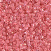 Lined Rose Pink AB Delica Beads