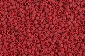 Opaque Cherry Red Delica Beads