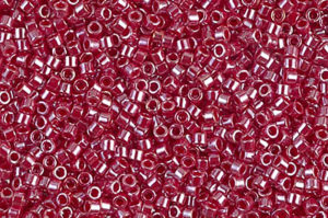 Opaque Dark Red Luster Delica Beads