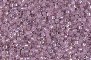 Sparkling Orchid Lined Opal AB Delica Beads