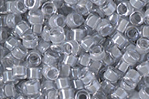 Fancy Lined Pearl Grey Delica Beads