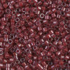 Lined Crystal Dark Plum Luster Delica Beads