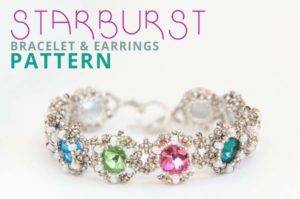 Starburst Crystal Rivoli Bracelet and Earrings Pattern Download
