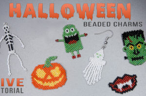 26 Halloween Brick Stitch Charm Patterns Download
