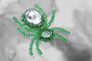Green Sapphire Sparkly Beaded Spider Kit