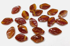 Amber Ameranth Hurricane Top Drilled Leaf