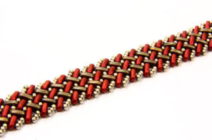 Burgundy Labyrinth CzechMate Bar Necklace Kit