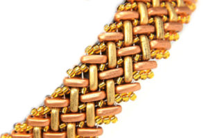 Aztec Gold Labyrinth CzechMate Bar Necklace Kit