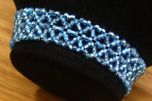 Double Chevron Stitch Seed Bead Bracelet Pattern Download