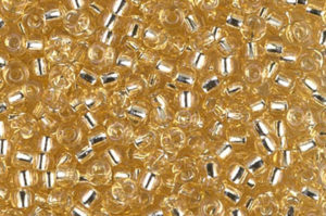Silver Lined Light Gold Miyuki 11/0 Seed Beads