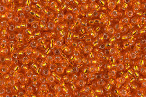 Silver Lined Orange Miyuki 11/0 Seed Beads