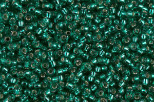 Silver Lined Emerald Miyuki 11/0 Seed Beads