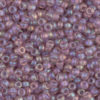 Matted Transparent Smoky Amethyst AB Miyuki 11/0 Seed Beads