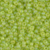 Matted Transparent Chartreuse AB Miyuki 11/0 Seed Beads