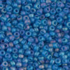 Matted Transparent Capri Blue AB Miyuki 11/0 Seed Beads