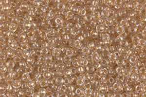 Sparkling Metallic Gold Lined Crystal Miyuki 11/0 Seed Beads