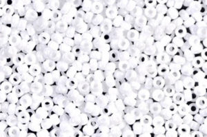 Opaque White Miyuki 11/0 Seed Beads