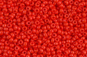 Opaque Red Miyuki 11/0 Seed Beads
