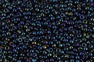 Metallic Dark Blue Iris Miyuki 11/0 Seed Beads