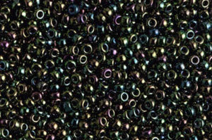 Metallic Forest Green Iris Miyuki 11/0 Seed Beads
