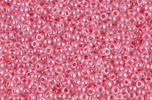 Carnation Pink Ceylon Miyuki 11/0 Seed Beads