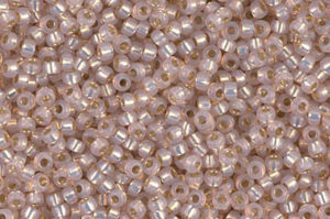 Silver Lined Blush Alabaster Miyuki 11/0 Seed Beads