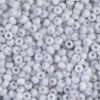 Matted Opaque Pale Blue Grey Miyuki 11/0 Seed Beads