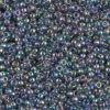 Transparent Blue Grey Rainbow Gold Luster Miyuki 11/0 Seed Beads