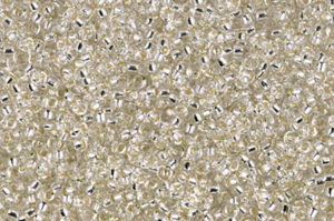 Crystal Silver Lined Miyuki 15/0 Seed Beads