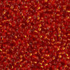 Silver Lined Flame Red Miyuki 15/0 Seed Beads