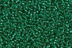 Silver Lined Emerald Miyuki 15/0 Seed Beads