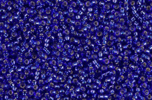 Silver Lined Cobalt Miyuki 15/0 Seed Beads