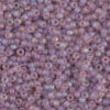 Matted Transparent Smoky Amethyst AB Miyuki 15/0 Seed Beads