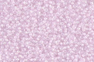 Pink Lined Crystal Miyuki 15/0 Seed Beads