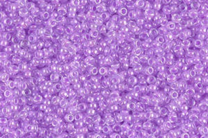 Orchid Lined Crystal Miyuki 15/0 Seed Beads