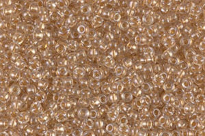 Sparkling Metallic Gold Lined Crystal Miyuki 15/0 Seed Beads