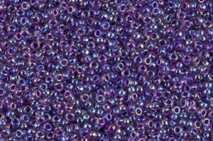 Purple Lined Amethyst AB Miyuki 15/0 Seed Beads