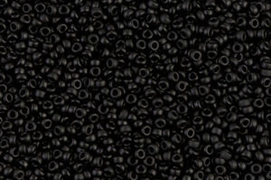 Matte Black Miyuki 15/0 Seed Beads