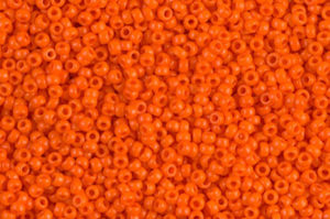 Opaque Orange Miyuki 15/0 Seed Beads