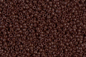Opaque Chocolate Miyuki 15/0 Seed Beads