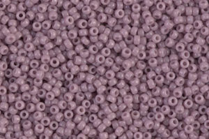 Opaque Mauve Miyuki 15/0 Seed Beads