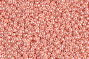 Opaque Salmon Miyuki 15/0 Seed Beads