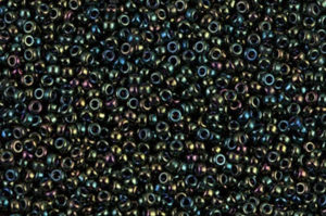 Metalic Forest Green Iris Miyuki 15/0 Seed Beads