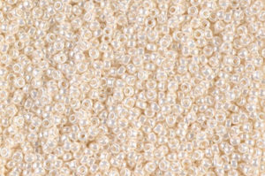 Antique Ivory Pearl Ceylon Miyuki 15/0 Seed Beads