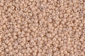 Opaque Tan Luster Miyuki 15/0 Seed Beads