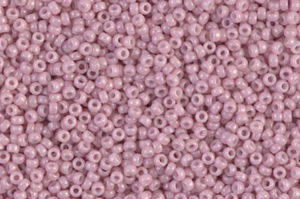 Opaque Antique Rose Luster Miyuki 15/0 Seed Beads