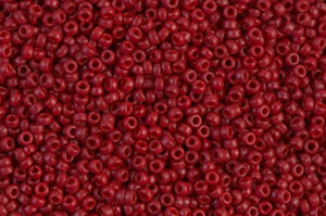 Opaque Maroon Miyuki 15/0 Seed Beads