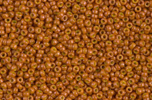 Opaque Pumpkin Miyuki 15/0 Seed Beads