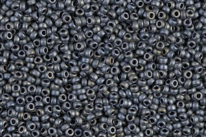 Matted Metallic Silver Grey Miyuki 15/0 Seed Beads