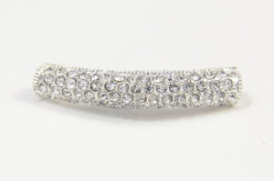 Sparkling Crystal Marcasite Connector Tube